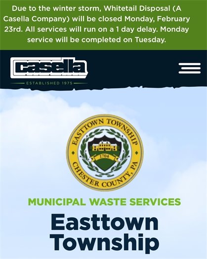 Trash and Recycling Collection Update