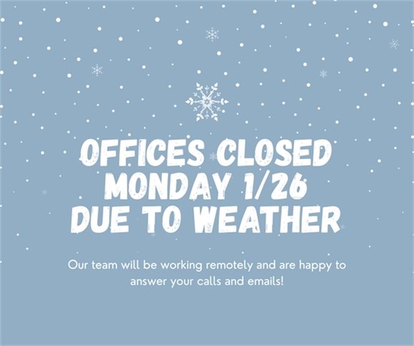 office closure 1/26 staff working remotely
