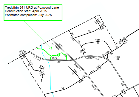 PECO work on Foxall Ln